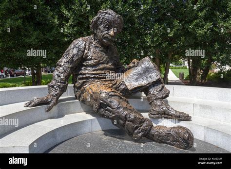 The Albert Einstein Memorial A Bronze Sculpture By Robert Berks Near