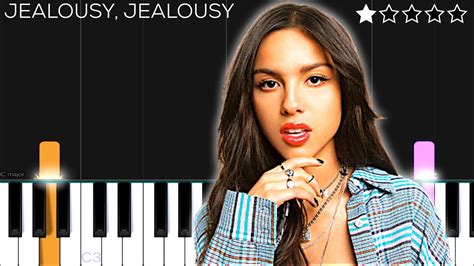 Olivia Rodrigo Jealousy Jealousy Easy Piano Tutorial Youtube
