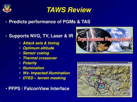 Ppt Operational Verification And Use Of Taws Powerpoint Presentation