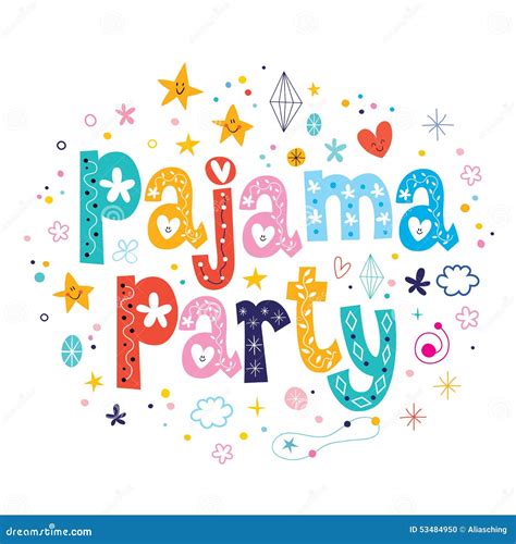 Pajama Party Landing Page Template Characters Wearing Home Clothes