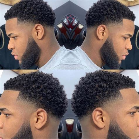 Pin By Darieon On Black Men Haircuts Taper Fade Curly Hair Black