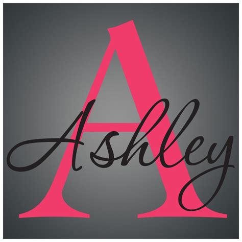 Personalized Name Monogram Decal Sticker Vinyl Wall Art Decor In Wall
