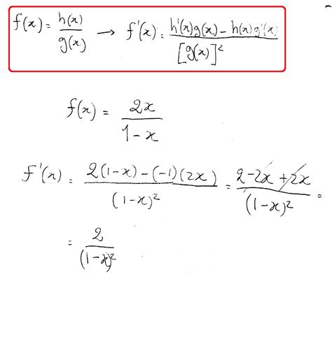 Differentiate Ln X 2 1 - How do you differentiate f(x)=(2x)/(1-x)? | Socratic