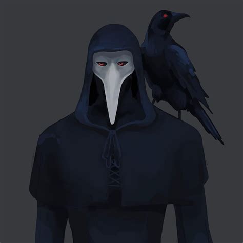 Plague Doctor Art Scp 049 And Raven Friend