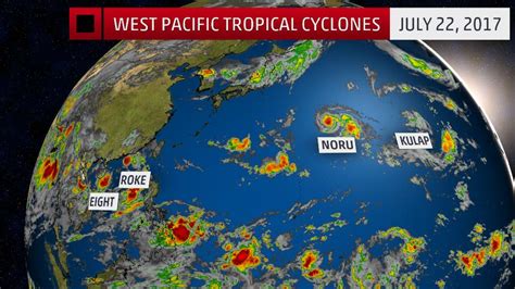Eight Tropical Cyclones At Once In The Pacific Ocean For First Time