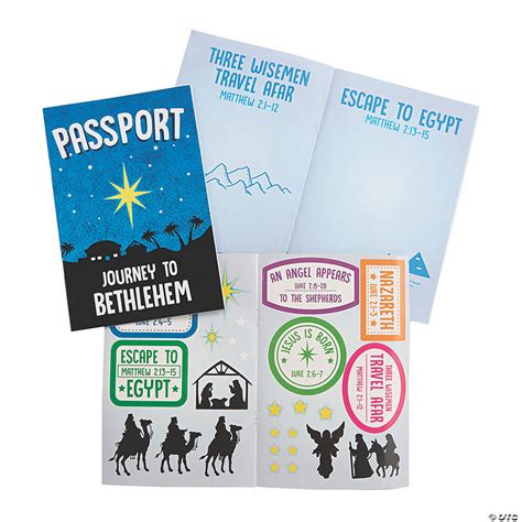 Bethlehem Passport Sticker Books Oriental Trading