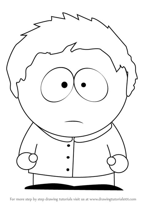 How To Draw Clyde Donovan From South Park South Park Step By Step