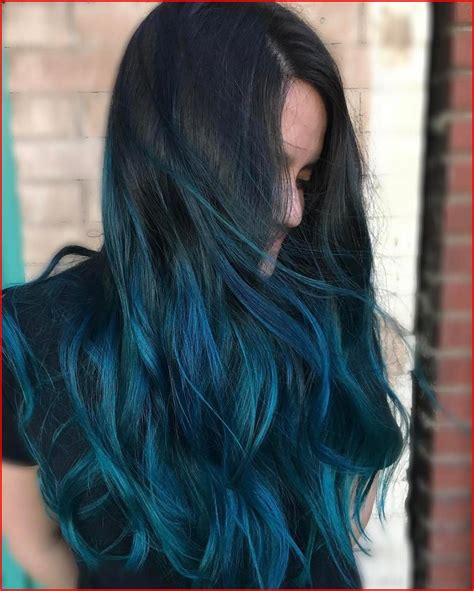 Ombre Teal Blue Hair Color Zoo