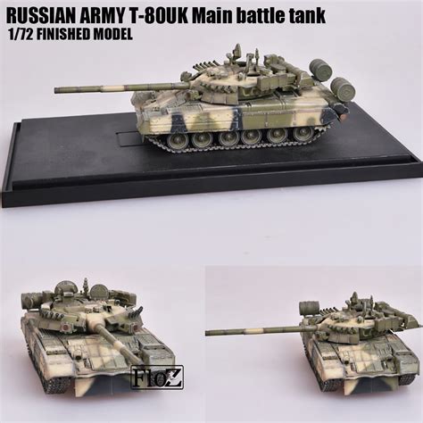 Russian Army T 80uk Main Battle Tank 172 Finished Model Tank Model