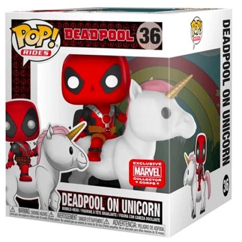 Figurine Funko Pop Deadpool Chevauchant Une Licorne Deadpool 36