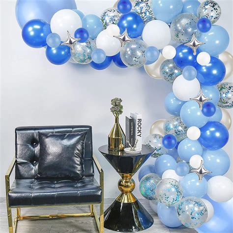 Buy Sdalu Blue Balloon Garland Kit 130pcs Royal Blue Silver White