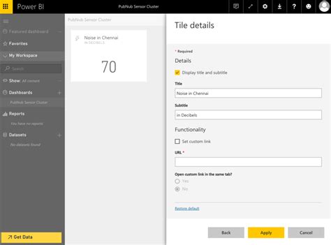 Creating Power Bi Dashboards Pubnub