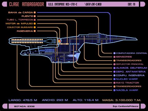 Nebula Class Starship Blueprints
