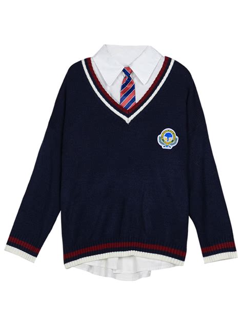 High Quality Sweater Shirt Japanese Students School Uniform Girl Women