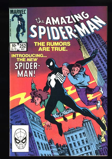 Amazing Spider Man 252 Nm 94 1st Appearance Black Costume Comic