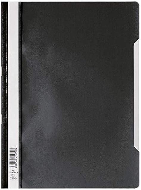 ملف تقريب مجلد شفاف 252301 متين A4 Pp، أسود حزمة من 25 Amazonae