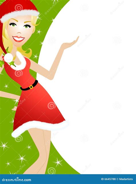 Female Santa Helper Stock Illustration Illustration Of Clip 6645788
