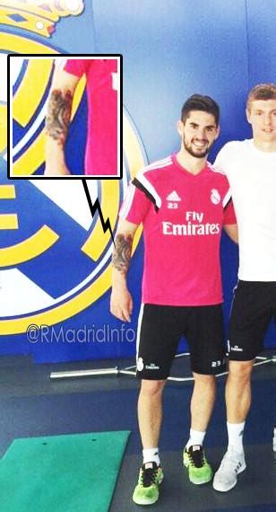 Real Madrid Info On Twitter Pic Isco Arm Tattoo U07yqvnt7j
