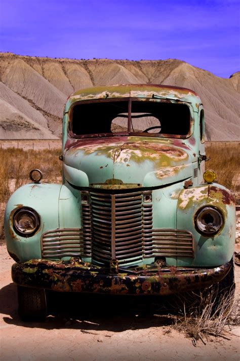 the old dodge rusty old pick up truck abandoned in the desert photo by charlie bird source
