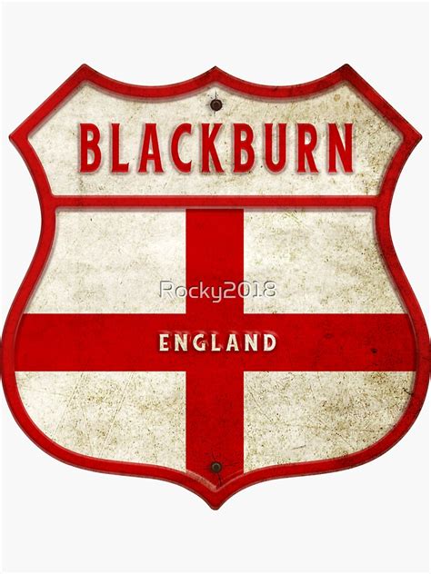 Blackburn England Coat Of Arms Sticker For Sale By Rocky2018 Redbubble