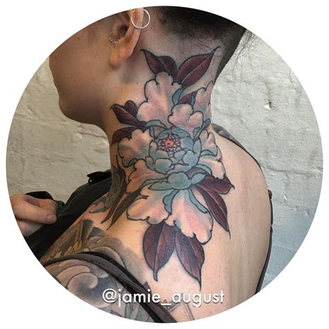 What does a poppy tattoo in august mean? JAMIE AUGUST | August flower tattoo, Flower tattoo, Neck ...
