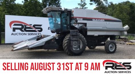 Res Auction Lot Gleaner R42 Combine Youtube
