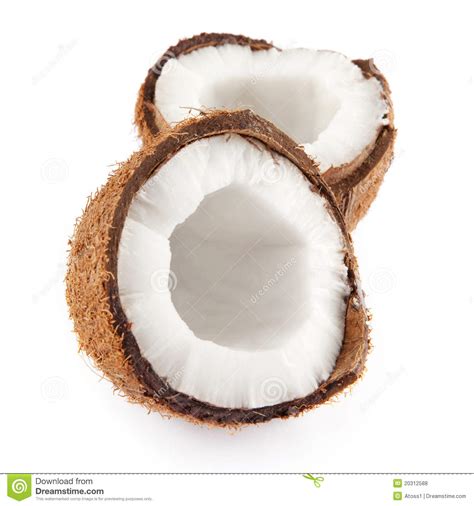 Coconut Half Stock Photo Image Of Coconut Details Exotic 20312588