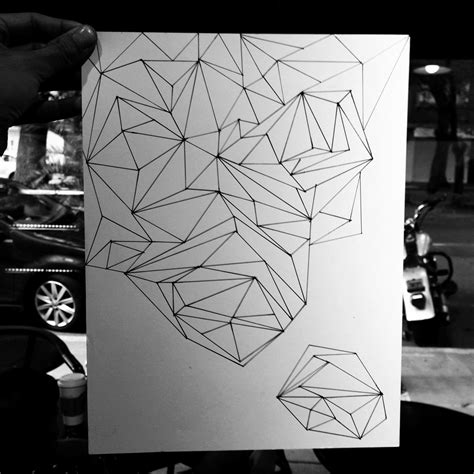 Geometric Sketch Triangle Pinterest Abstract Pattern Sketches