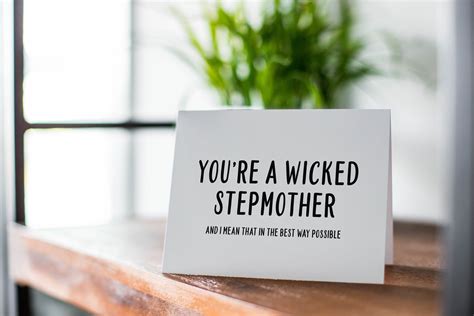 Funny Step Mom Mothers Day Card Mothers Day T For Etsy Israel