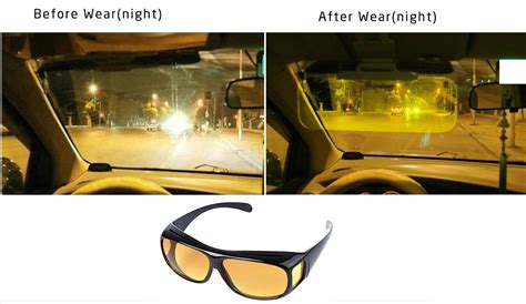 hd night view driving glasses polarized anti glare rain day night vision cycling sunglasses