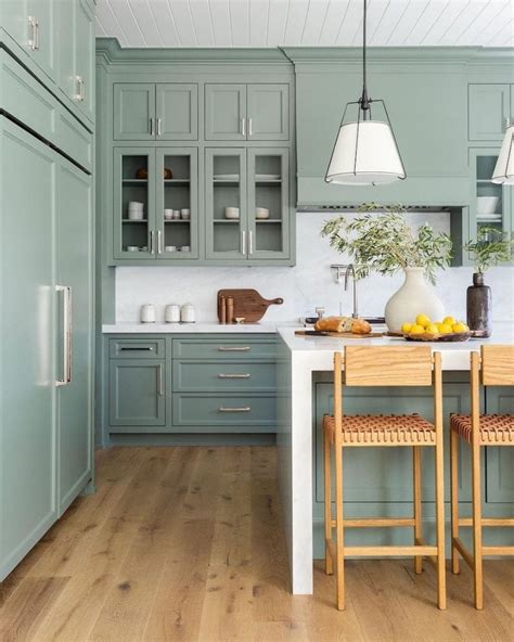 Green Kitchen Cabinet Inspiration Best Green Paint Colors — Farmhouse