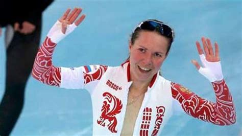 Russian Speed Skater Olga Graf Shows More Skin Than Intended Post Bronze Medal Win