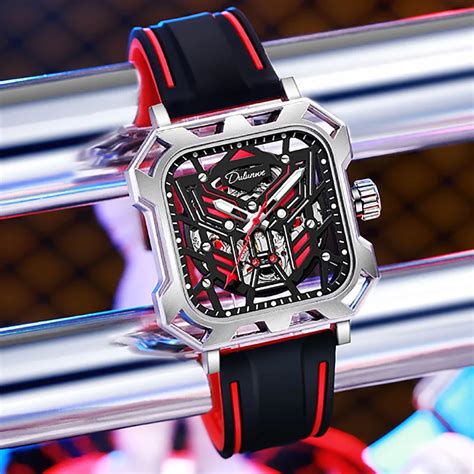 Dulunwe 2023 New Men Mechanical Watch Fashion Luxury Men S Square