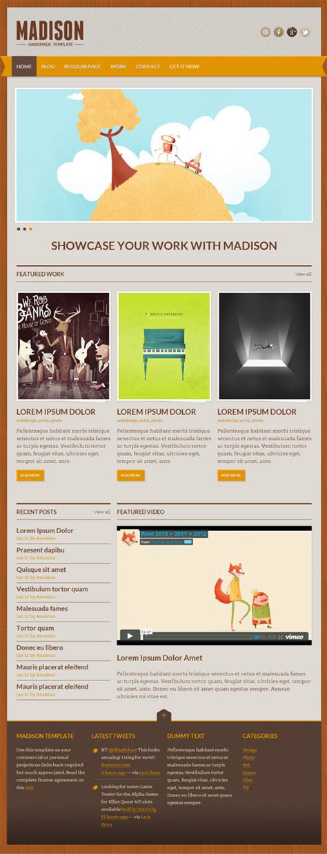 Free Responsive Web Templates With Psd Freebies Graphic Design Junction