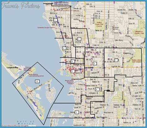 Sarasota Map Travelsfinderscom