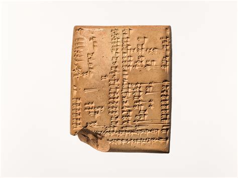 Cuneiform Tablet Late Babylonian Grammatical Text The Metropolitan