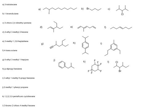 Solved 2 Draw The Structures Of The Following Organic Compounds A