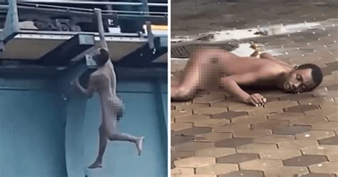 Naked Man Dangles From Elevated Track At Bronx Station Before Falling