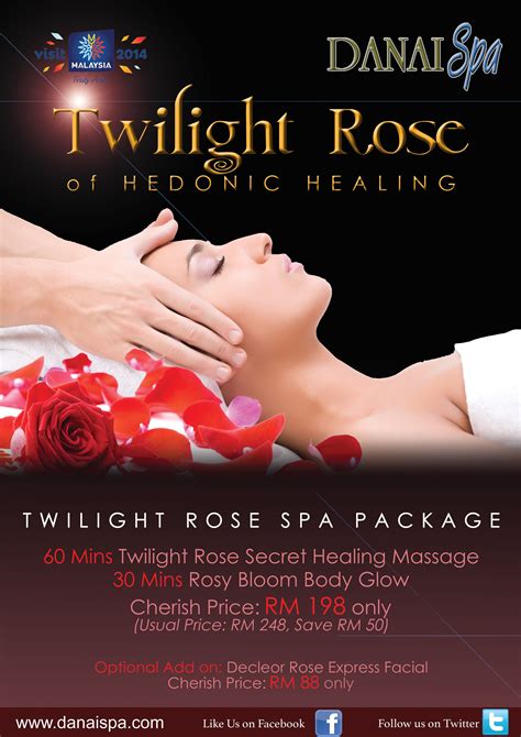 what do we have this month try our twilight rose spa package call us now or visit us at