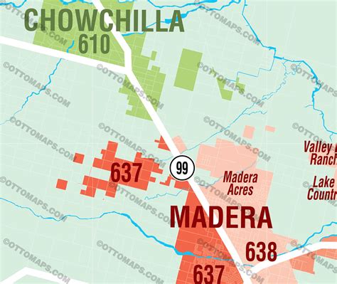 Madera County Mls Area Map California Otto Maps