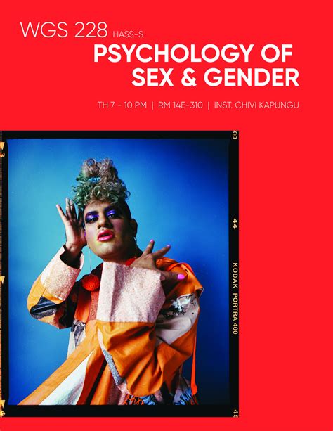 Wgs228 Psychology Of Sex And Gender — Womens And Gender Studies At Mit