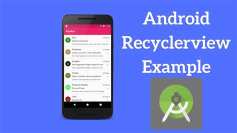 Android Recyclerview Example Show List Of Emails Using Recyclerview