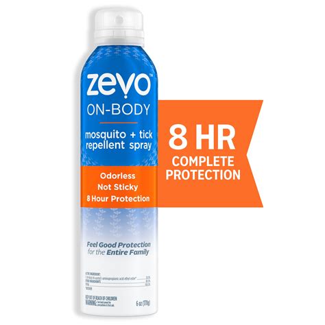 Zevo On Body Mosquito Repellent Tick Repellent Bug Spray Aerosol