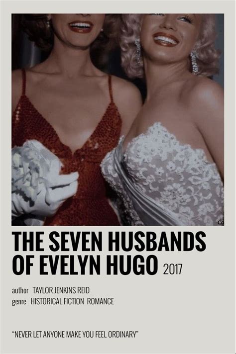 The Seven Husbands Of Evelyn Hugo Poster With Two Women In Evening