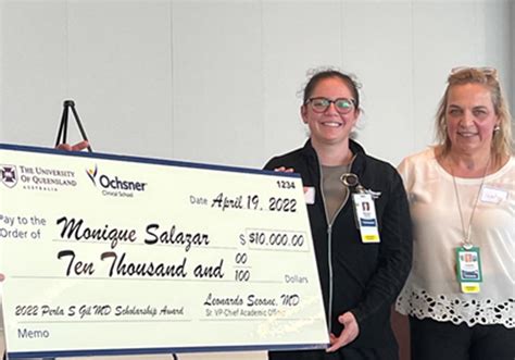 Uq Ochsner Student Awarded Diversity Scholarship Uq Ochsner Md