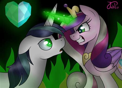 Cadence Queen Chrysalis And Shining Armor By Jack