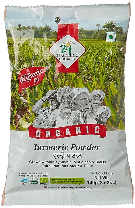 24 Mantra Organic Turmeric Powder 100g 35 Oz Pack Of