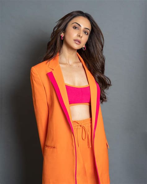 Rakul Preet Singh Looks Uber Chic In Oversized Striped Pantsuit Check Out The Diva S Sexy