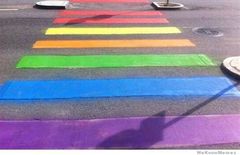 Rainbow Crosswalk Outside Russian Embassy In Stockholm