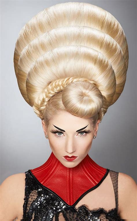Blond Bouffant Artistic Hair Avant Garde Hair Hair Shows